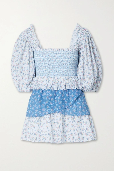 blue floral love shack fancy dress LoveShackFancy Women's Jayce Dress main image 0