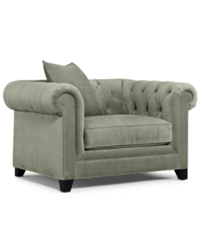 MARTHA STEWART COLLECTION SAYBRIDGE 52" FABRIC ARMCHAIR, CREATED FOR MACY'S