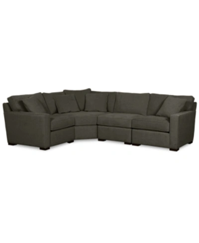 FURNITURE RADLEY FABRIC 4-PIECE SECTIONAL SOFA, CREATED FOR MACY'S