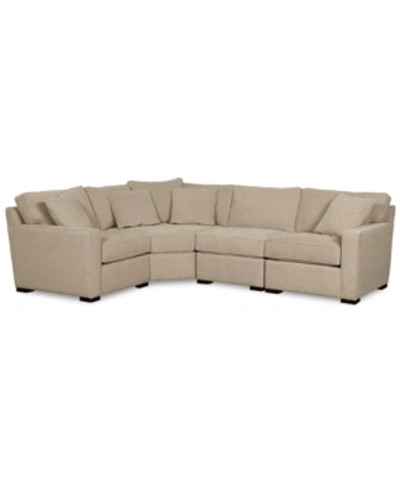 FURNITURE RADLEY FABRIC 4-PIECE SECTIONAL SOFA, CREATED FOR MACY'S