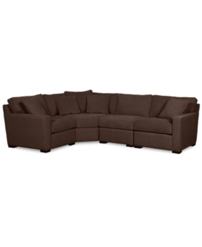 FURNITURE RADLEY FABRIC 4-PIECE SECTIONAL SOFA, CREATED FOR MACY'S