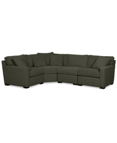 FURNITURE RADLEY FABRIC 4-PIECE SECTIONAL SOFA, CREATED FOR MACY'S