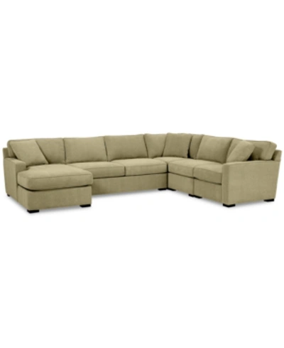 FURNITURE RADLEY 5-PC. FABRIC CHAISE SECTIONAL SOFA WITH CORNER PIECE, CREATED FOR MACY'S