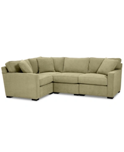 FURNITURE RADLEY FABRIC 4-PC. SECTIONAL SOFA WITH CORNER PIECE, CREATED FOR MACY'S