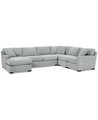 FURNITURE RADLEY 5-PC. FABRIC CHAISE SECTIONAL SOFA WITH CORNER PIECE, CREATED FOR MACY'S