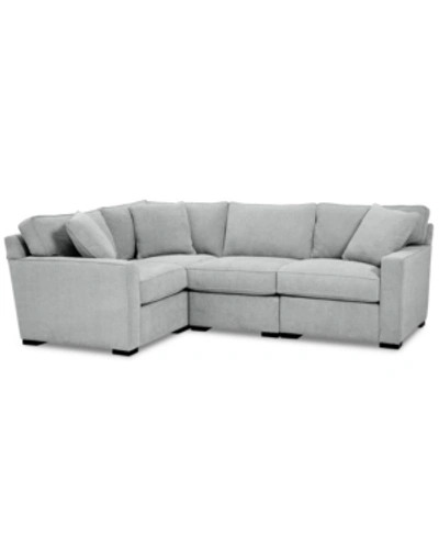 FURNITURE RADLEY FABRIC 4-PC. SECTIONAL SOFA WITH CORNER PIECE, CREATED FOR MACY'S