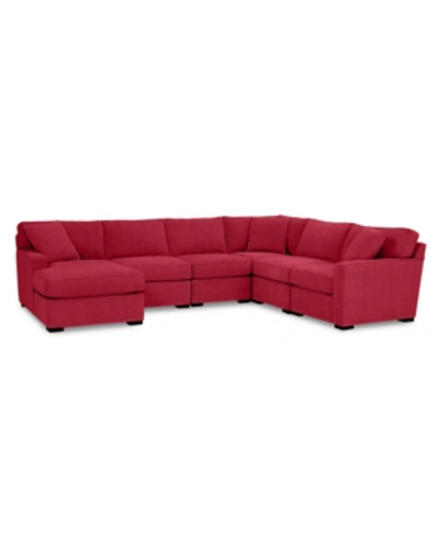 FURNITURE RADLEY FABRIC 6-PC. CHAISE SECTIONAL WITH CORNER, CREATED FOR MACY'S