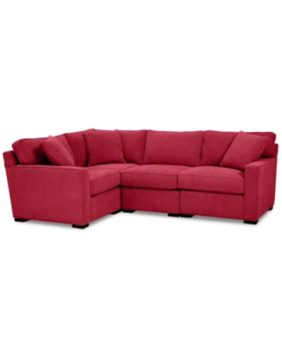 FURNITURE RADLEY FABRIC 4-PC. SECTIONAL SOFA WITH CORNER PIECE, CREATED FOR MACY'S