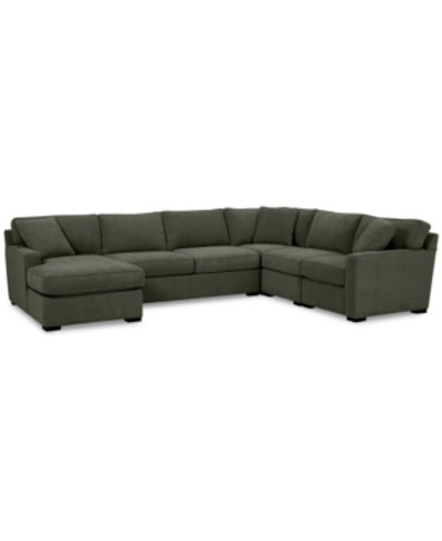 FURNITURE RADLEY 5-PC. FABRIC CHAISE SECTIONAL SOFA WITH CORNER PIECE, CREATED FOR MACY'S