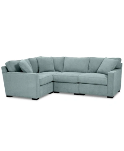 FURNITURE RADLEY FABRIC 4-PC. SECTIONAL SOFA WITH CORNER PIECE, CREATED FOR MACY'S