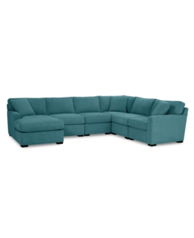 FURNITURE RADLEY FABRIC 6-PC. CHAISE SECTIONAL WITH CORNER, CREATED FOR MACY'S