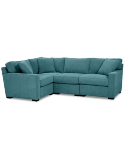 FURNITURE RADLEY FABRIC 4-PC. SECTIONAL SOFA WITH CORNER PIECE, CREATED FOR MACY'S