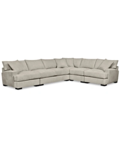 FURNITURE CLOSEOUT! RHYDER 5-PC. FABRIC SECTIONAL SOFA WITH APARTMENT SOFA, CREATED FOR MACY'S
