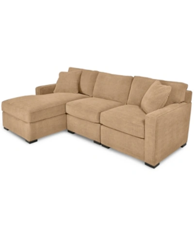 FURNITURE RADLEY 3-PIECE FABRIC CHAISE SECTIONAL SOFA, CREATED FOR MACY'S