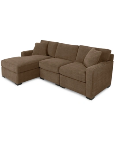 FURNITURE RADLEY 3-PIECE FABRIC CHAISE SECTIONAL SOFA, CREATED FOR MACY'S
