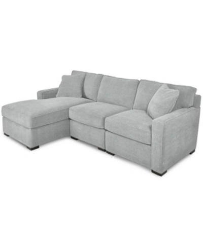 FURNITURE RADLEY 3-PIECE FABRIC CHAISE SECTIONAL SOFA, CREATED FOR MACY'S