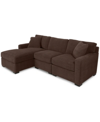 FURNITURE RADLEY 3-PIECE FABRIC CHAISE SECTIONAL SOFA, CREATED FOR MACY'S