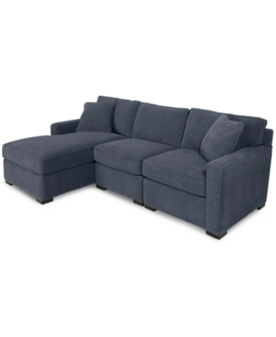 FURNITURE RADLEY 3-PIECE FABRIC CHAISE SECTIONAL SOFA, CREATED FOR MACY'S