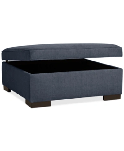 FURNITURE RADLEY 36" FABRIC STORAGE OTTOMAN, CREATED FOR MACY'S