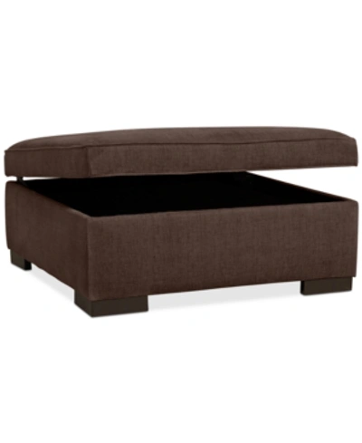 FURNITURE RADLEY 36" FABRIC STORAGE OTTOMAN, CREATED FOR MACY'S