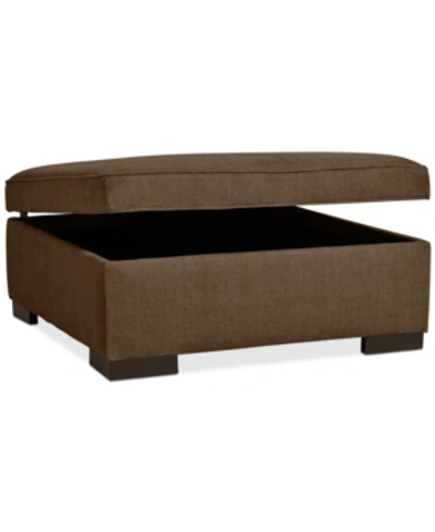 FURNITURE RADLEY 36" FABRIC STORAGE OTTOMAN, CREATED FOR MACY'S