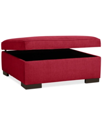 FURNITURE RADLEY 36" FABRIC STORAGE OTTOMAN, CREATED FOR MACY'S