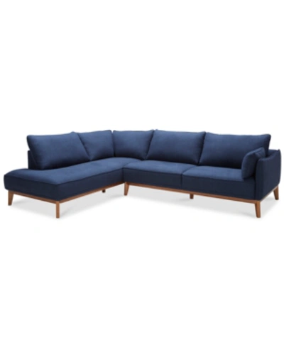 FURNITURE JOLLENE 113" 2-PC. FABRIC SECTIONAL, CREATED FOR MACY'S