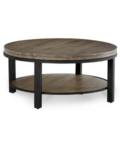 FURNITURE CANYON ROUND COFFEE TABLE, CREATED FOR MACY'S