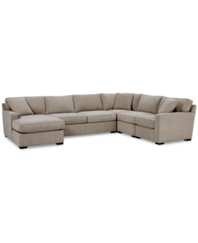 FURNITURE RADLEY 5-PC. FABRIC CHAISE SECTIONAL SOFA WITH CORNER PIECE, CREATED FOR MACY'S