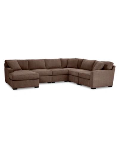 FURNITURE RADLEY FABRIC 6-PC. CHAISE SECTIONAL WITH CORNER, CREATED FOR MACY'S