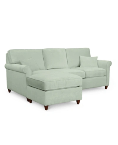 FURNITURE LIDIA 82" FABRIC 2-PC. REVERSIBLE CHAISE SECTIONAL SOFA WITH STORAGE OTTOMAN