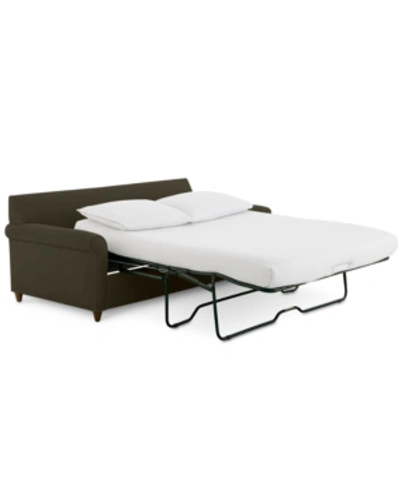 FURNITURE LIDIA 82" FABRIC 2-PC. CHAISE SECTIONAL QUEEN SLEEPER SOFA WITH STORAGE OTTOMAN