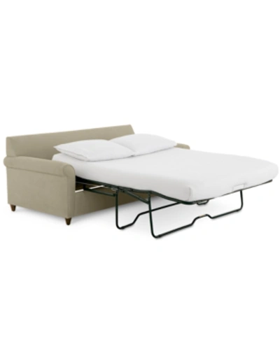 FURNITURE LIDIA 82" FABRIC 2-PC. CHAISE SECTIONAL QUEEN SLEEPER SOFA WITH STORAGE OTTOMAN