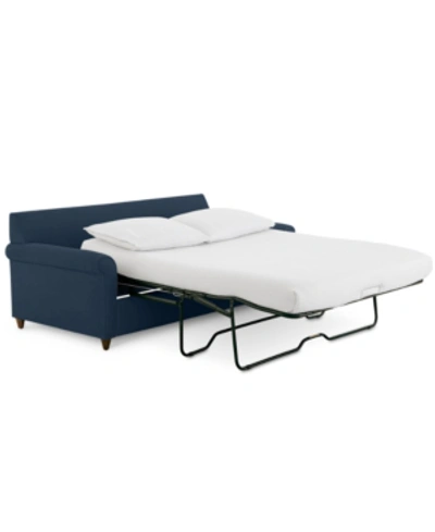 FURNITURE LIDIA 82" FABRIC 2-PC. CHAISE SECTIONAL QUEEN SLEEPER SOFA WITH STORAGE OTTOMAN