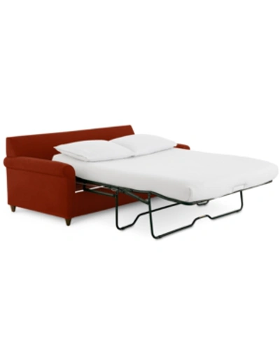 FURNITURE LIDIA 82" FABRIC 2-PC. CHAISE SECTIONAL QUEEN SLEEPER SOFA WITH STORAGE OTTOMAN