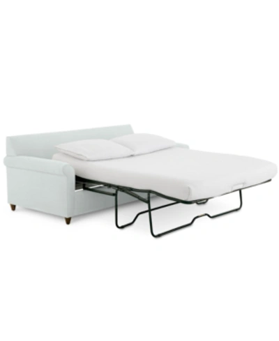 FURNITURE LIDIA 82" FABRIC 2-PC. CHAISE SECTIONAL QUEEN SLEEPER SOFA WITH STORAGE OTTOMAN