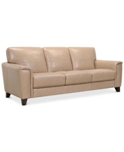 FURNITURE BRAYNA 88" CLASSIC LEATHER SOFA, CREATED FOR MACY'S