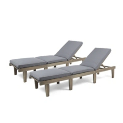 NOBLE HOUSE ARIANA OUTDOOR CHAISE LOUNGE, SET OF 2