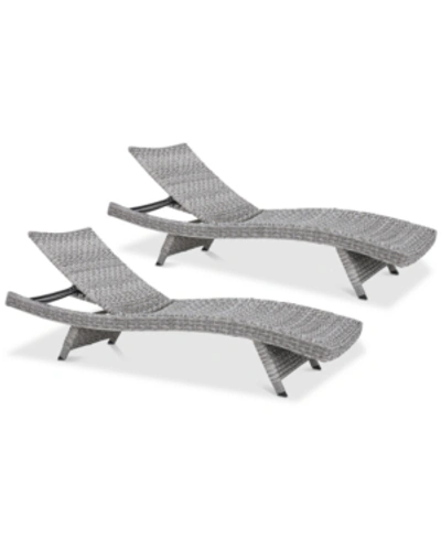 NOBLE HOUSE TREVOR OUTDOOR CHAISE LOUNGE (SET OF 2)