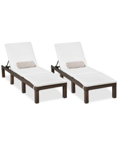 NOBLE HOUSE WELLINGTON OUTDOOR CHAISE LOUNGE (SET OF 2)