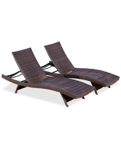 NOBLE HOUSE WESTLAKE OUTDOOR CHAISE LOUNGE (SET OF 2)