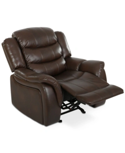NOBLE HOUSE OLYENA FAUX LEATHER GLIDER RECLINER