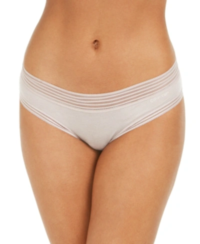 CALVIN KLEIN STRIPED-WAIST HIPSTER UNDERWEAR QD3672