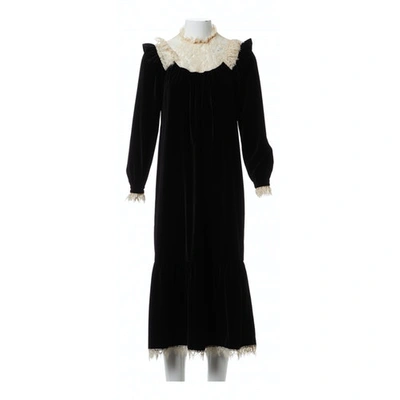 ZIMMERMANN BLACK VELVET DRESS