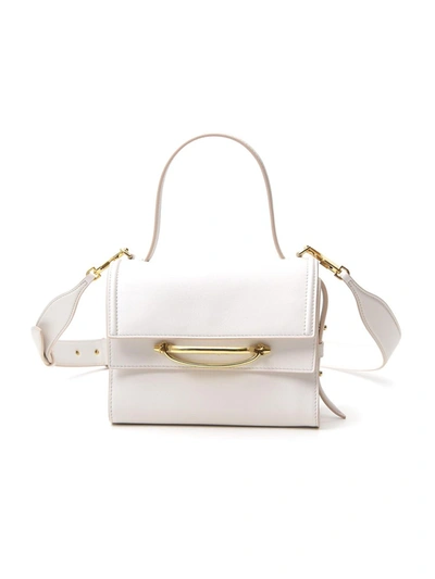 ALEXANDER MCQUEEN THE STORY WHITE LEATHER SHOULDER BAG
