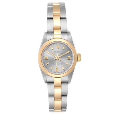ROLEX OYSTER PERPETUAL NONDATE STEEL YELLOW GOLD LADIES WATCH 67183