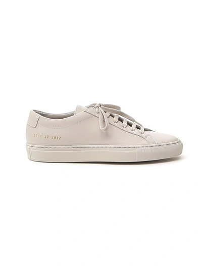COMMON PROJECTS GREY LEATHER SNEAKERS