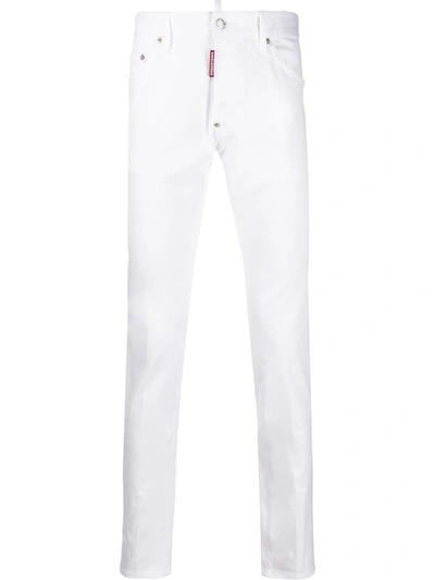 DSQUARED2 COOL GUY WHITE COTTON JEANS