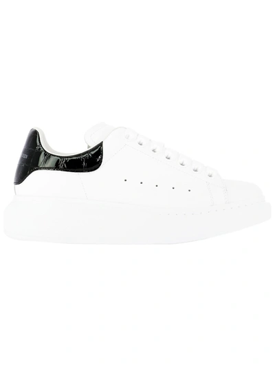 ALEXANDER MCQUEEN OVERSIZE WHITE LEATHER SNEAKERS