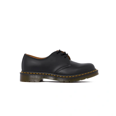 DR. MARTENS' BLACK LACE UP SHOES WITH RUBBER SOLE